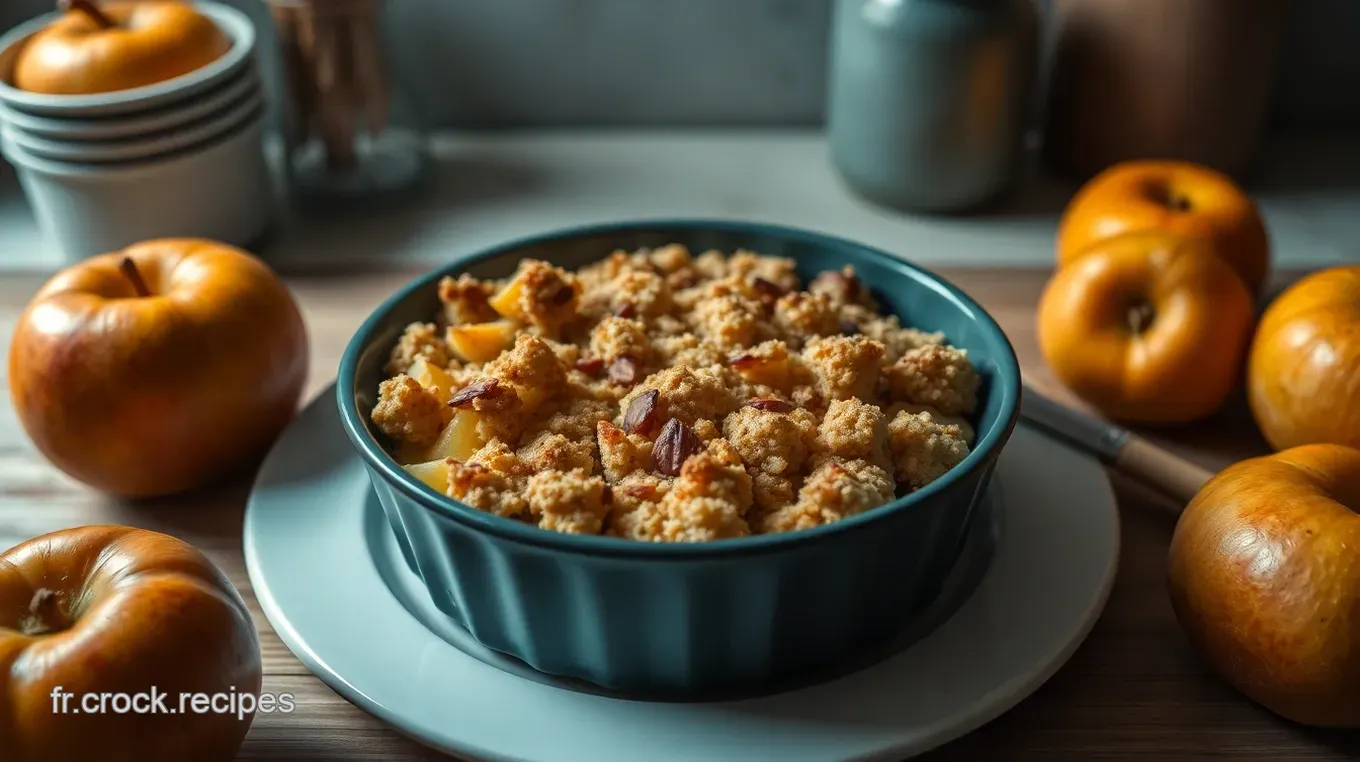 Crumble Pomme : Mon Recette de Crumble aux Pommes Caramélisées Crumble aux Pommes Caramélisées et Amandes Croquantes
