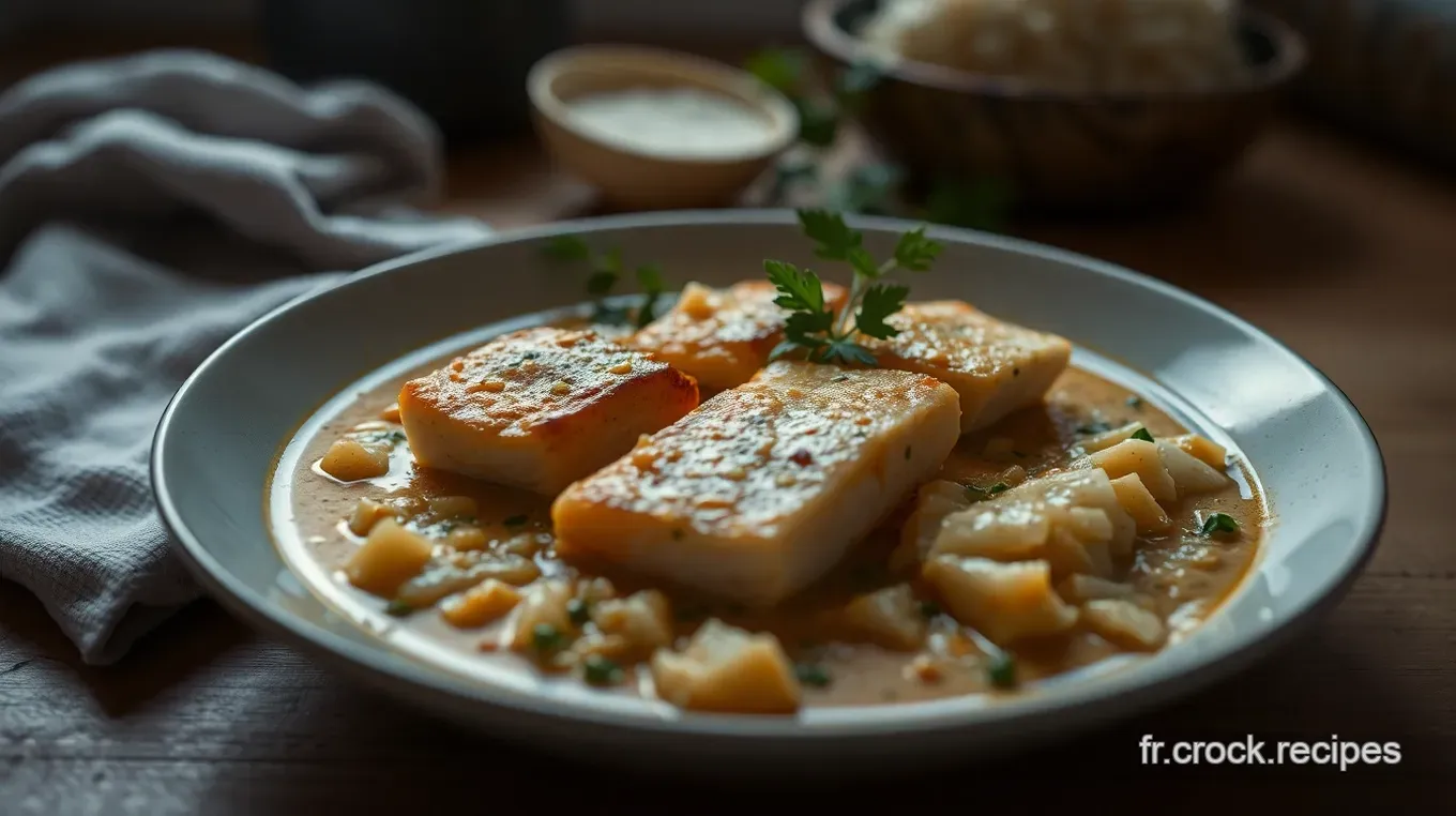 Curry au Poisson Crémeux: Un Voyage Culinaire aux Saveurs de Coco Curry au Poisson Crémeux aux Épices Exotiques