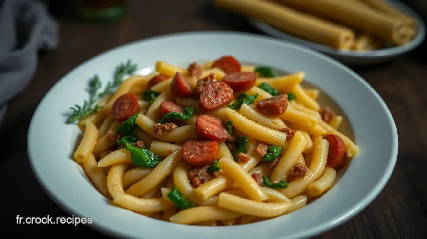 Pâtes au Chorizo et Épinards: Une Recette Savoureuse et Simple Pâtes au Chorizo et Épinards: Une Explosion de Saveurs