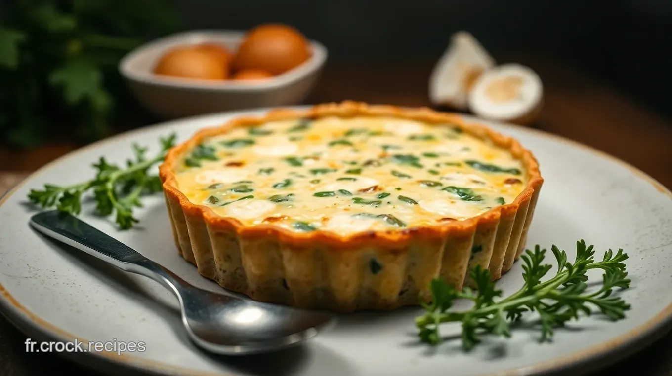 Recettes avec des épinards : Quiche aux Épinards et Fromage de Chèvre Quiche aux Épinards et Fromage de Chèvre