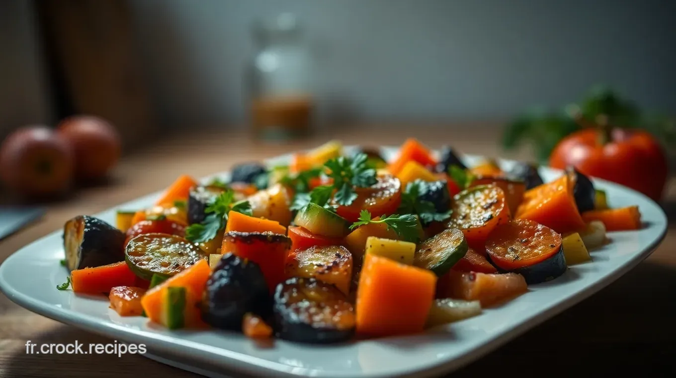 Recette Cabas: Légumes Rôtis & Vinaigrette Herbacée Simple Recette de Cabas de Légumes Rôtis