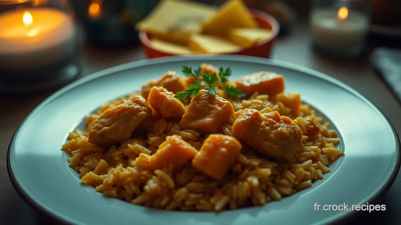 Poulet au Curry Riz : La Recette Facile pour un Dîner Exotique et Réconfortant Savourez un Poulet au Curry Crémeux avec Riz Parfumé