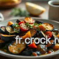 Recettes Aubergines et Poivrons: R&ocirc;tis &agrave; l'Ail & Herbes M&eacute;diterran&eacute;ennes