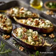 Aubergines farcies v&eacute;g&eacute;tariennes la recette r&eacute;confortante &agrave; la feta