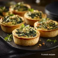 Barquettes Rondes Ch&egrave;vre&Eacute;pinards Tartelettes Ap&eacute;ritif D&icirc;natoire Faciles