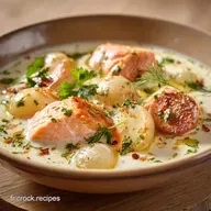 Blanquette de Saumon L&egrave;gre : La recette cr&eacute;meuse, rapide et WW
