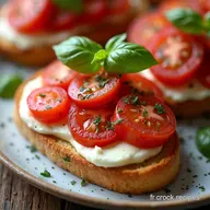 Bruschetta Facile &agrave; la Mozza Un Ap&eacute;ro Italien Ensoleill&eacute;