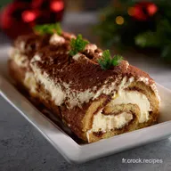B&ucirc;che De No&euml;l Fa&ccedil;on Tiramisu Gourmande Et Festive | Dessert No&euml;l