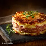 Cake Magique Jambon Comt&eacute; Trois Couches Parfaites et Faciles