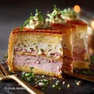 Cake magique sal&eacute; jambon comt&eacute; Le secret des trois couches parfaites