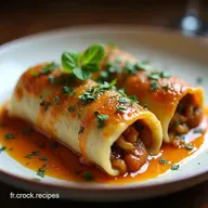 Recette Cannellonis Aubergine et Poulet Maison &agrave; la Mornay