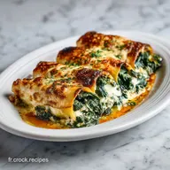 Cannellonis Ricotta &Eacute;pinards Gratin&eacute;s Maison pour 4 Personnes