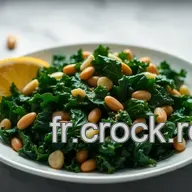 Recette Chou Kale Saut&eacute; aux Amandes et Zeste de Citron : Simple et D&eacute;licieux