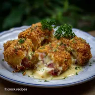 Cordon Bleu De Pomme De Terre Croustillant Et Moelleux