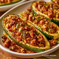 Courgettes Farcies au Boeuf Hach&eacute;