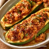 Courgettes Farcies Au Four au B&oelig;uf Hach&eacute;