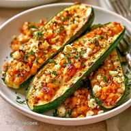 Courgettes Farcies aux Lentilles et Feta