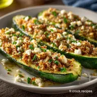Courgettes Farcies V&eacute;g&eacute;tariennes Quinoa