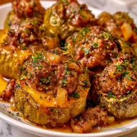 Courgettes Rondes Farcies pour 4 Personnes