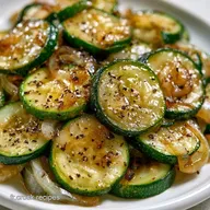 Courgettes Saut&eacute;es &agrave; l'Ail et Oignon