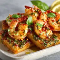 Crevettes au basilic en feuilles de brick croustillantes au citron - Parfaites