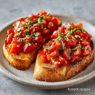 Crostini Tomate Basilic: Pour 4 Personnes