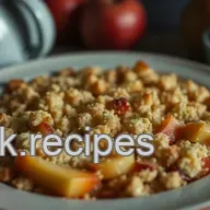 Crumble Pomme-Rhubarbe : La Recette Facile Pour Un Dessert Authentique
