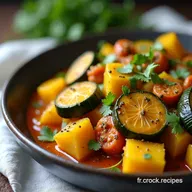 Curry de Courgettes au Chorizo Voyage Exotique Facile