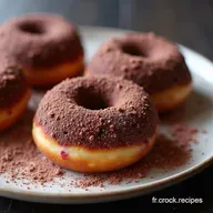 Recette de Donuts au Chocolat et Framboise Moelleux Maison