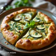 Recette Galette de Courgette au Fromage Ch&egrave;vre P&acirc;te Croustillante