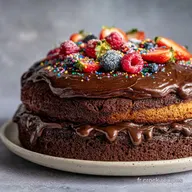G&acirc;teau d'anniversaire facile &agrave; faire maison pour 10 personnes