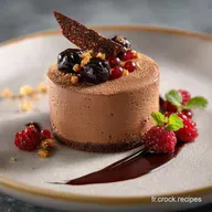 G&acirc;teau Mousse au Chocolat Noir Intense et A&eacute;rien pour 10 Personnes