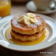 Gaufre &agrave; la Banane Healthy Recette Flocons dAvoine Moelleux