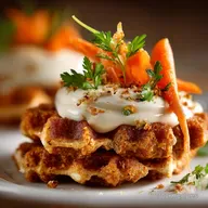 Gaufres &agrave; la Carotte Fa&ccedil;on Carrot Cake Moelleuses et Croustillantes