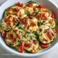 Gratin Courgette Poivron pour 4 Personnes