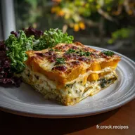 Recette Hiver Vegetarienne Lasagnes Potimarron &Eacute;pinards en 1h