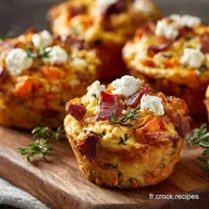 Muffins aux carottes bacon et feta Moelleux et faciles pour votre brunch