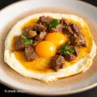 Recette aux oeuf facile Oeufs Poch&eacute;s Bourguignonne Revisit&eacute;s