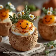Oeufs Smiley de P&acirc;ques Recette Facile D&eacute;co Naturelle DIY