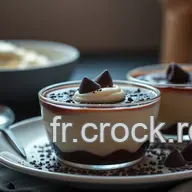 Fondantes Petites Cr&egrave;mes au Chocolat Noir Sans Oeuf - Facile!