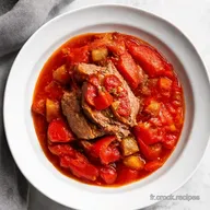 Poivrons Rouges Farcis au B&oelig;uf La Recette Familiale Facile