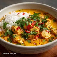 Recette Poulet Coco Curry en 35 Minutes