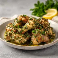 Poulet Cr&eacute;meux &agrave; l'Ail et au Persil en 25 Minutes pour 4 Personnes
