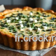 Recettes avec &Eacute;pinards: Quiche aux &Eacute;pinards et Feta Facile &agrave; R&eacute;aliser