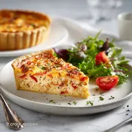 Quiche sans p&acirc;te au thon et tomate : Recette Facile L&eacute;g&egrave;re