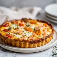 Quiche Saumon Boursin Maison pour 6 Personnes - Cuisson au Four