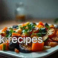 Recette Cabas: L&eacute;gumes R&ocirc;tis & Vinaigrette Herbac&eacute;e Simple