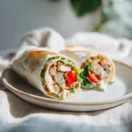 Recette Wrap Froid au Poulet en 15 Minutes pour 4 Personnes