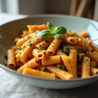 Rigatoni au Pesto Rosso Cr&eacute;meux La Recette Facile et Onctueuse