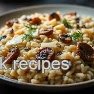 Risotto Cr&eacute;meux aux Champignons et Parmesan : Une Recette Facile et Savoureuse
